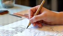 Sketching swimwear designs
