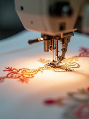 Custom swimwear embroidery process